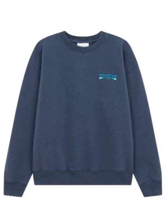 Women's Brushed Sweatshirt Navy - MAISON KITSUNE - BALAAN 2