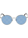 Eyewear Mirror Logo Sunglasses Silver - GUCCI - BALAAN 1