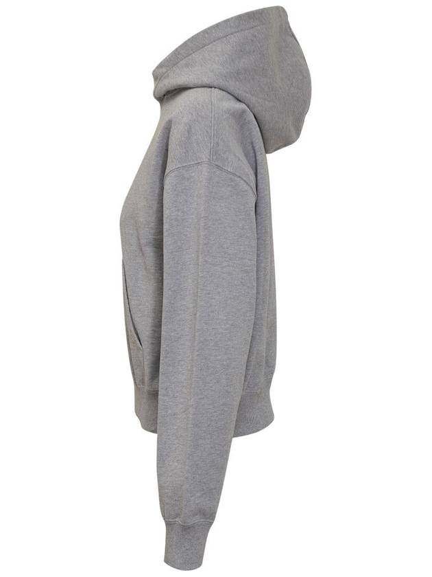 Anchor Logo Crop Hoodie Grey - JW ANDERSON - BALAAN 4