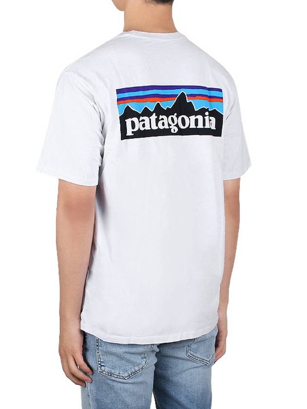 P 6 Logo Responsibili Short Sleeve T-Shirt White - PATAGONIA - BALAAN 5