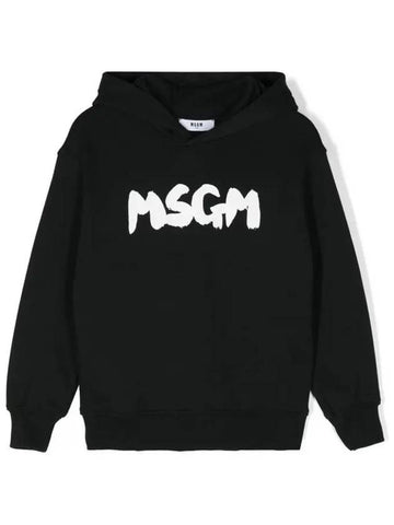 Kids Women Logo Hoodie Black F4MSJUHS057 110 - MSGM - BALAAN 1