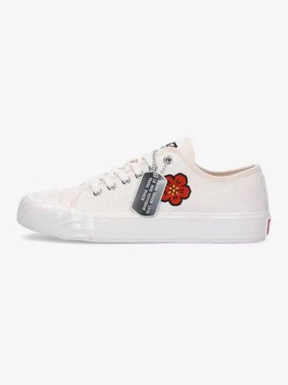 School Flower Low Top Sneakers Cream - KENZO - BALAAN 2