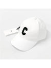 Initial Baseball Cap Cotton White - CELINE - BALAAN 10