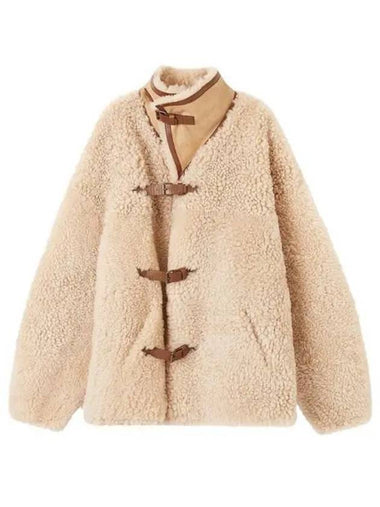 Women s Shearling Coat Beige MA1323 22H001I - ISABEL MARANT - BALAAN 1