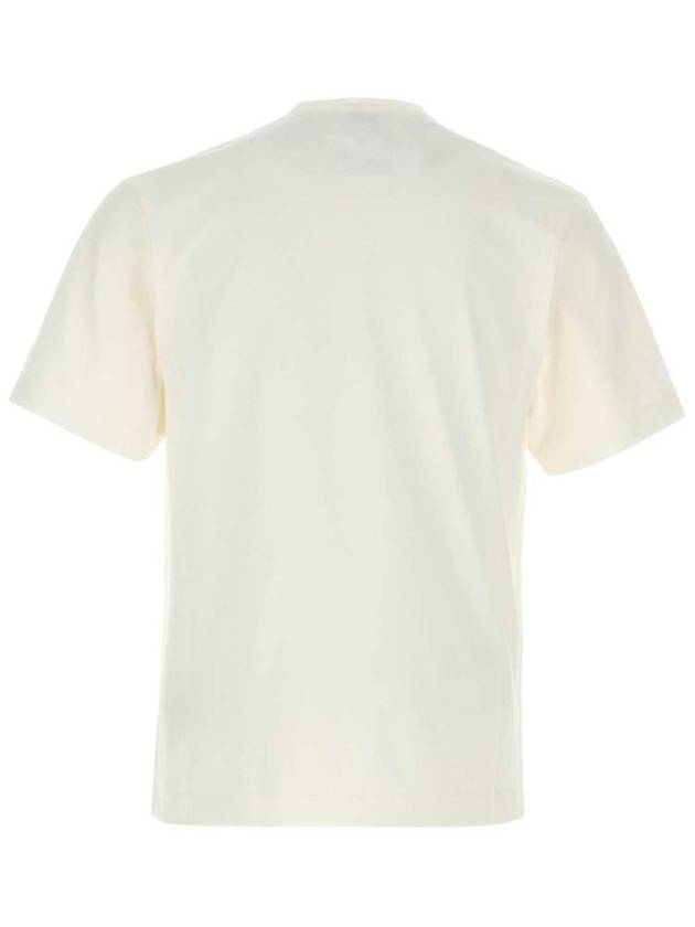 EKD Cotton Short Sleeve T-Shirt Chalk White - BURBERRY - BALAAN 3