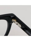 Eyewear T Logo Round Plastic Eyeglasses Shiny Black - TOM FORD - BALAAN 6