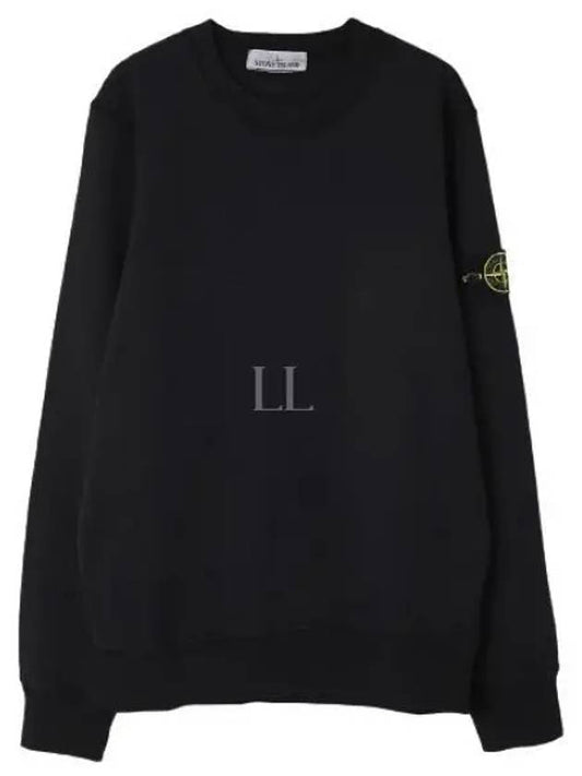 Compass Patch Crew Neck Sweatshirt Black - STONE ISLAND - BALAAN 2