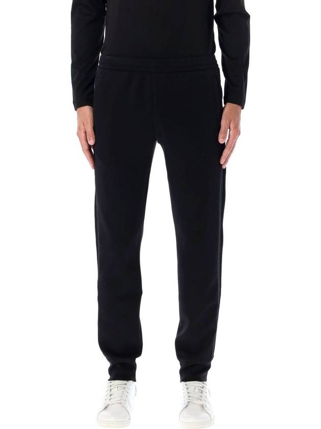 cotton track pants black - EMPORIO ARMANI - BALAAN 2