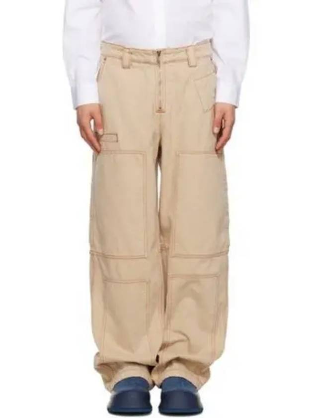 Le De Nimes Cargo Cargo Jeans Beige Terracotta - JACQUEMUS - BALAAN 2