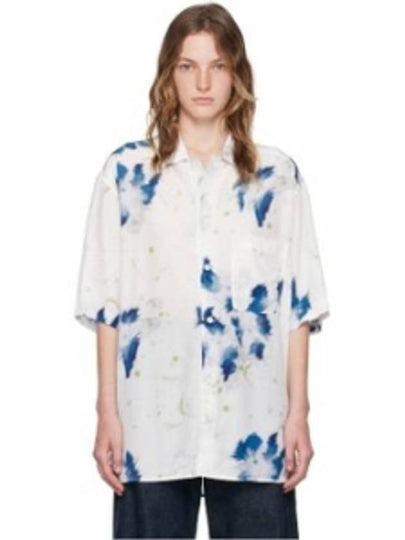 Floral Print Short Sleeve Shirt White - LEMAIRE - BALAAN 2