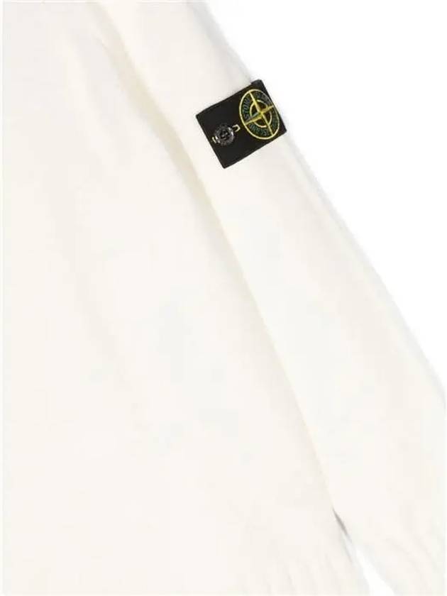 Kids Logo Patch Knit Top White - STONE ISLAND - BALAAN 3