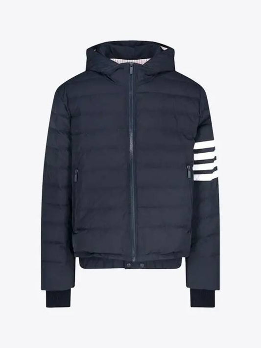 Poly Twill Down Filled 4-Bar Ski Padding Navy - THOM BROWNE - BALAAN 2