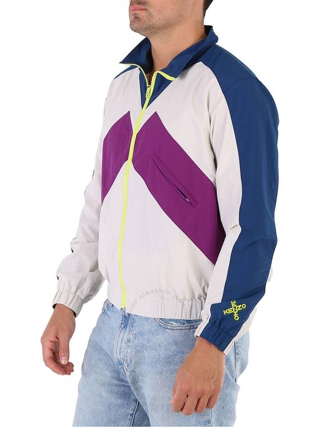 Kenzo Men's Colorblock Sport Track Nylon Jacket, Size Medium - KENZO - BALAAN 3