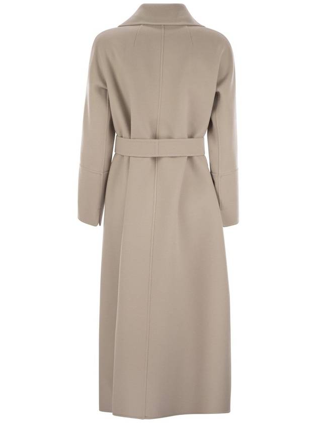 Elisa long wool robe single coat natural - S MAX MARA - BALAAN 3