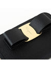 Vara Bow Zipper Card Wallet BLACK 725290NERO - SALVATORE FERRAGAMO - BALAAN 3