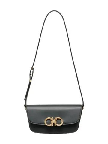 Ferragamo Trapezio Small Cross Bag Black - SALVATORE FERRAGAMO - BALAAN 1