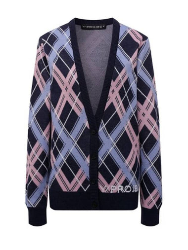 Y Project Women's Argyle Cardigan Pink wmcardigan6 - Y/PROJECT - BALAAN 1