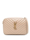 Lou Logo Quilting Cross Bag Beige - SAINT LAURENT - BALAAN 1