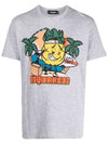 Logo Print Short Sleeve T-Shirt Grey - DSQUARED2 - BALAAN 3