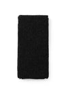 Ribbed Knit Muffler Black - GANNI - BALAAN 5