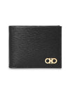 ID Window Gancini Half Wallet Black - SALVATORE FERRAGAMO - BALAAN 2