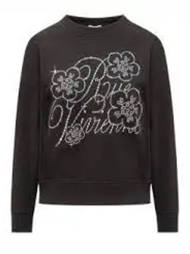 Constellation Embroidered Sweatshirt Black - KENZO - BALAAN 2