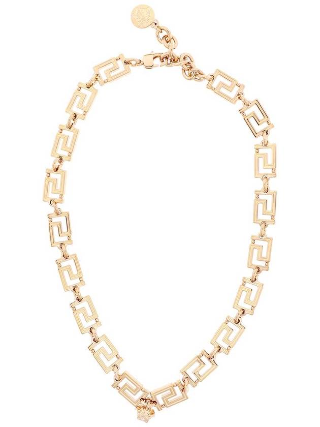 Medusa Chain Greca Necklace Gold - VERSACE - BALAAN 2