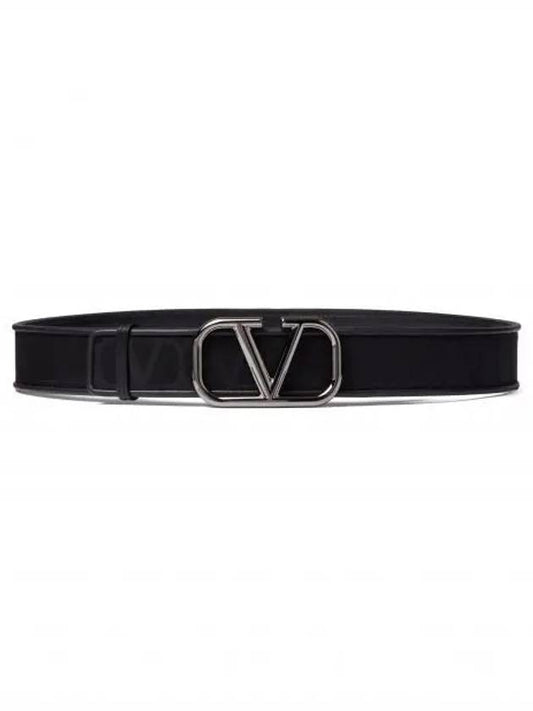 Toile Iconographe Leather Belt Black - VALENTINO - BALAAN 2