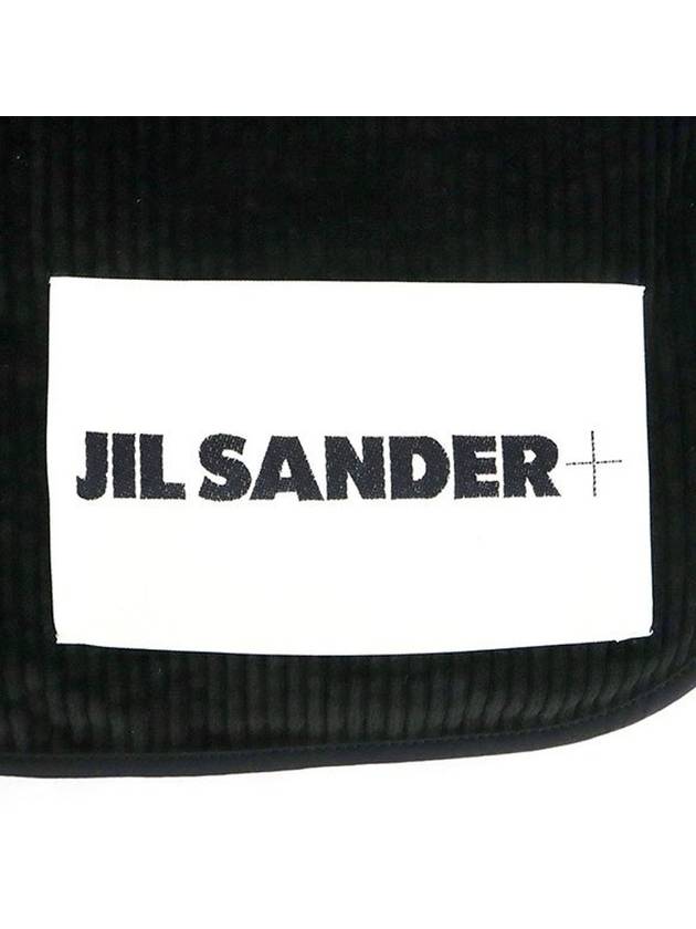 Corduroy muffler black JPPT590194 Can be used as a shawl - JIL SANDER - BALAAN 5