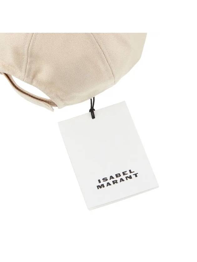 Tyron Logo Ball Cap Ivory - ISABEL MARANT - BALAAN 4