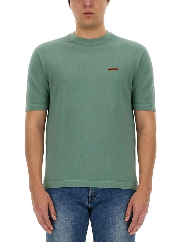 Zegna T-Shirt With Logo - ERMENEGILDO ZEGNA - BALAAN 1