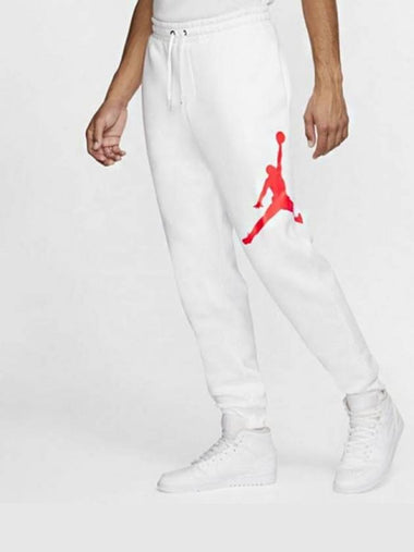 01BQ8646100JordanJumpman Big Logo Fleece PantsWhite - NIKE - BALAAN 1