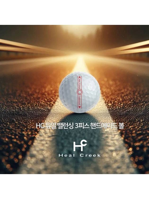 Golf ball balance center of gravity 3 pieces 4 balls - HEAL CREEK - BALAAN 7