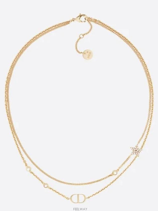 Petit CD Double Necklace Gold - DIOR - BALAAN 2