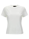 Women's Tiny Cotton Short Sleeve T-Shirt White - THEORY - BALAAN 2