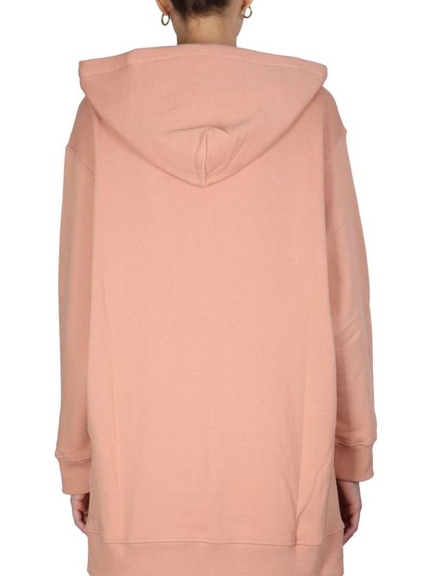 Adito Logo Cotton Hoodie Pink - MAX MARA - BALAAN 4