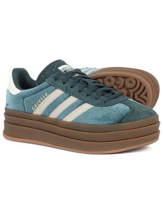 Gazelle Bold Low Top Sneakers Mineral Green Putty Grey - ADIDAS - BALAAN 2