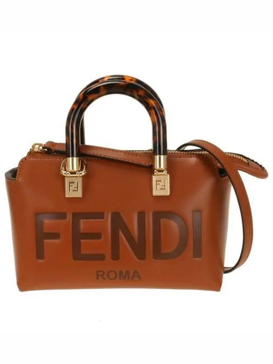 By The Way Small Leather Tote Bag Brown - FENDI - BALAAN 2