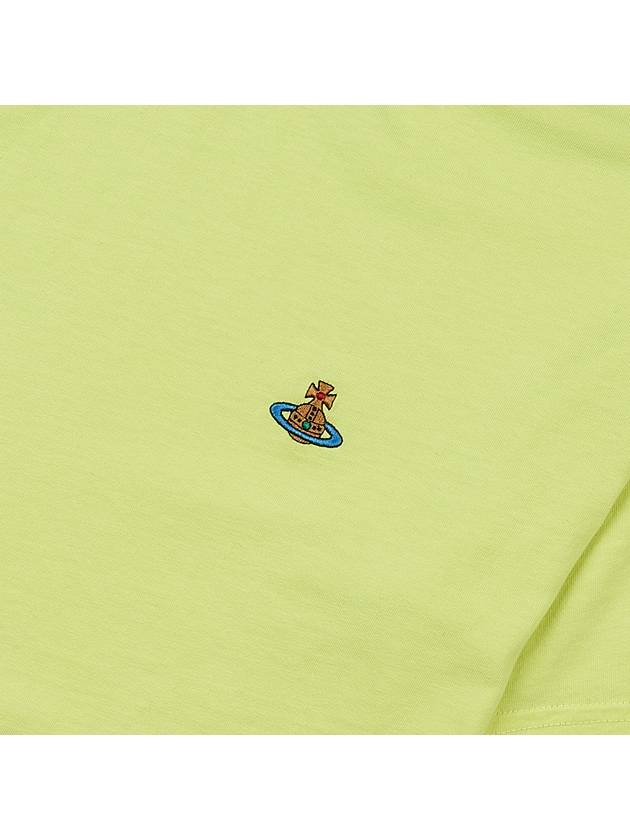 Chest ORB Logo Short Sleeve T-Shirt Light Yellow - VIVIENNE WESTWOOD - BALAAN 6