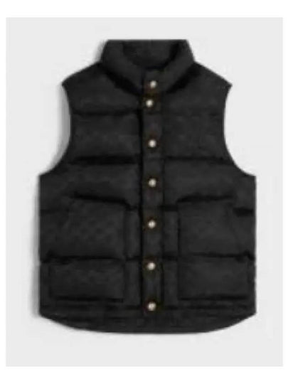 Monogram Nylon Quilted Vest Black - CELINE - BALAAN 2