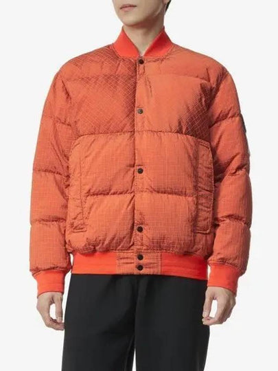 Macro Ripstop Nylon Metal Down Jacket Orange - STONE ISLAND - BALAAN 2