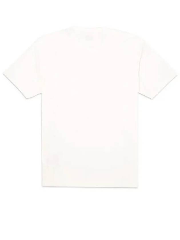 Mini Logo Print Short Sleeve T-Shirt White - CP COMPANY - BALAAN 4