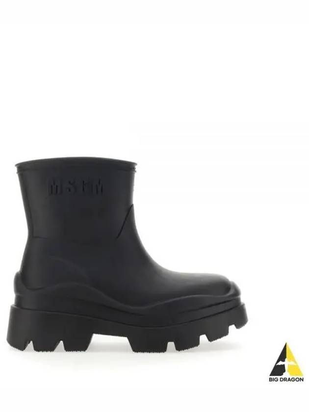 Logo Rain Boots Black - MSGM - BALAAN 2