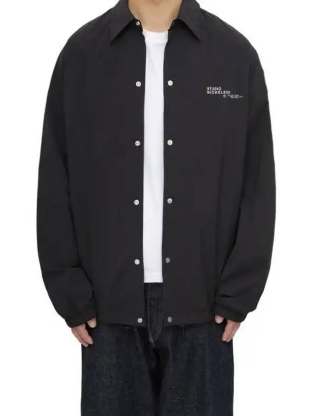 24 SPHERE COACH JACKET BLACK LOGO 1149 - STUDIO NICHOLSON - BALAAN 1