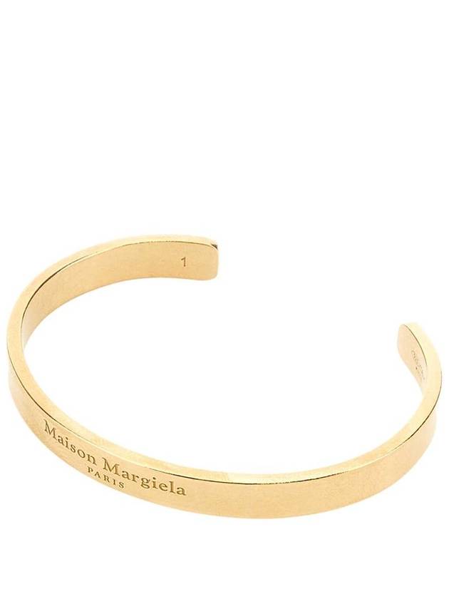 Engraved Logo Cuff Bracelet Gold - MAISON MARGIELA - BALAAN 3