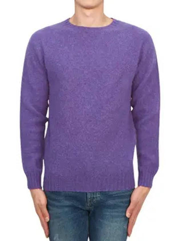 Shaggy Dog Knit Top Purple - HARLEY OF SCOTLAND - BALAAN 1