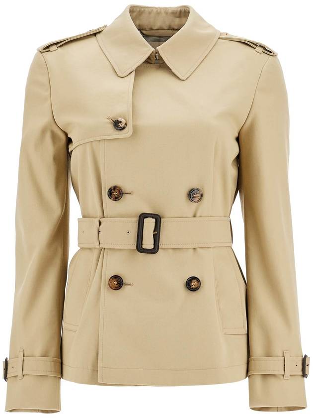 short trench coat with belt - BURBERRY - BALAAN 1