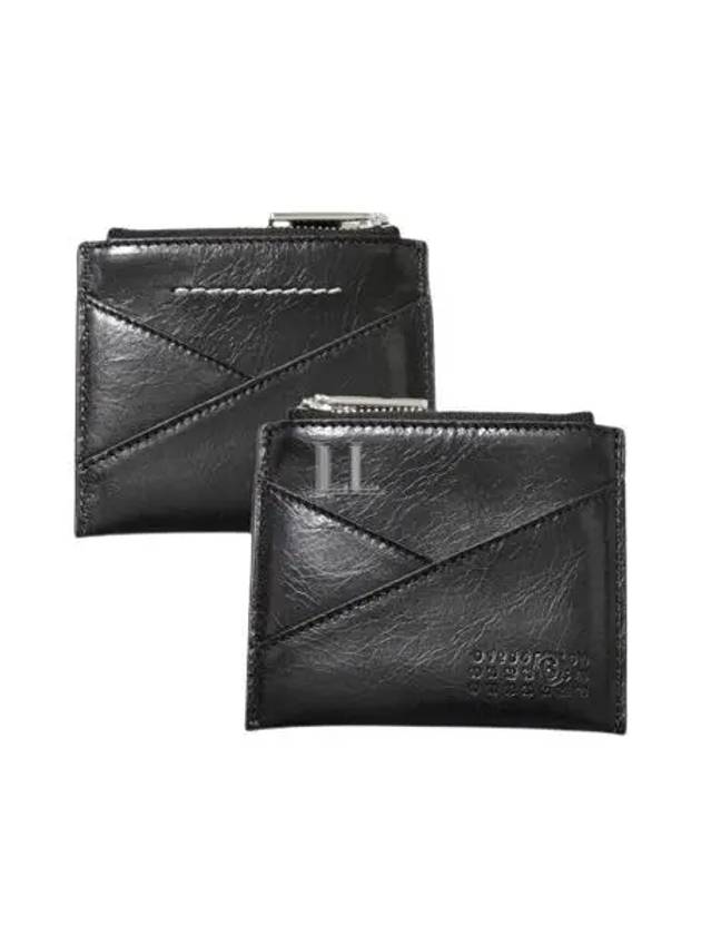 Japanese 6 Leather Card Wallet Black - MAISON MARGIELA - BALAAN 2