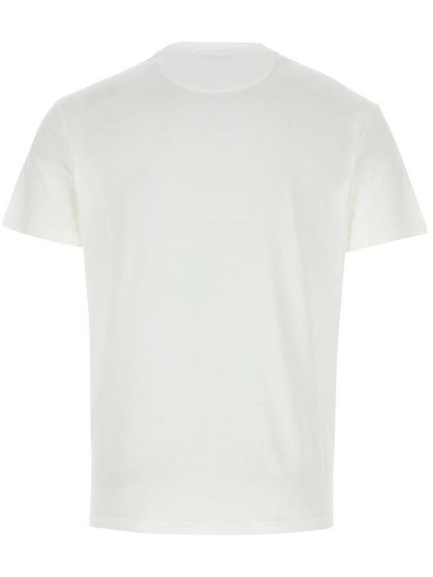 V logo signature patch cotton short sleeve t shirt white - VALENTINO - BALAAN 3