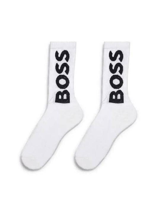 Lip Logo Organic Cotton Socks White - HUGO BOSS - BALAAN 1